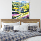 "Glen Garlands" Landschap Yorkshire Dales Scène Canvas Afdruk (Insitu (Slaapkamer))