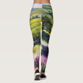 "Glen Garlands" Landschap Yorkshire Dales Scène Leggings (Achterkant)