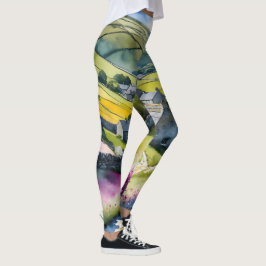 "Glen Garlands" Landschap Yorkshire Dales Scène Leggings