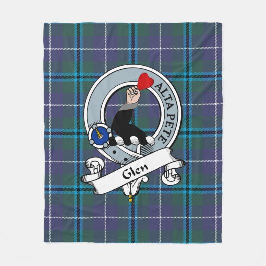 Glen Glen Modern Tartan Pset Fleece Deken (Voorkant)