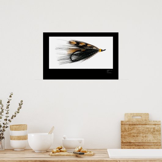Glen Grant Salmon Fly Poster (Keuken)