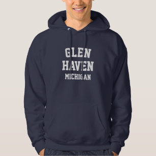 Glen Haven Michigan Printed Hoodie