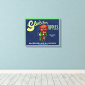  Glen Ian Apples Logo, Hooper, Canvas Afdruk (Insitu (Houten vloer))