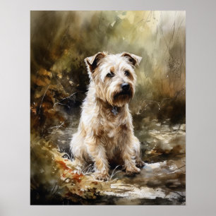 Glen of Imaal Terrier Dog Art Print Poster