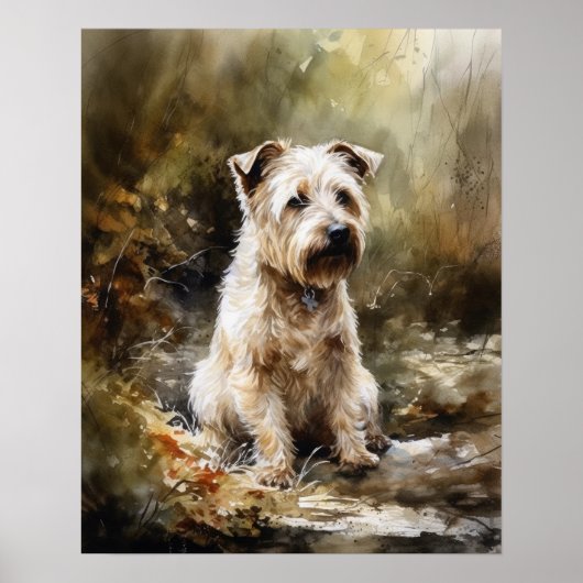 Glen of Imaal Terrier Dog Art Print Poster (Voorkant)