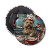 Glen of Imaal Terrier Holiday Baking: Feestelijk Button Flesopener (Voorkant)