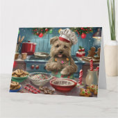 Glen of Imaal Terrier Holiday Baking: Feestelijk Kaart (Voorkant)