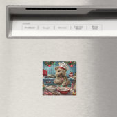 Glen of Imaal Terrier Holiday Baking: Feestelijk Magneet (Insitu (Vaatwasser))