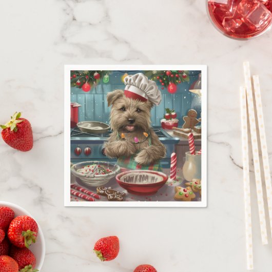 Glen of Imaal Terrier Holiday Baking: Feestelijk Servet (Insitu)