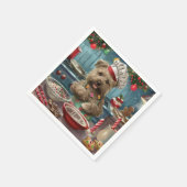 Glen of Imaal Terrier Holiday Baking: Feestelijk Servet (Hoek)
