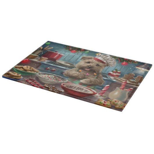 Glen of Imaal Terrier Holiday Baking: Feestelijk Snijplank (Hoek)