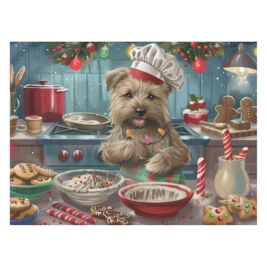 Glen of Imaal Terrier Holiday Baking: Feestelijk Tafelkleed (Voorkant (Horizontaal))