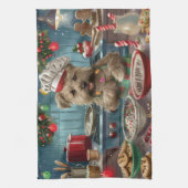 Glen of Imaal Terrier Holiday Baking: Feestelijk Theedoek (Verticaal)