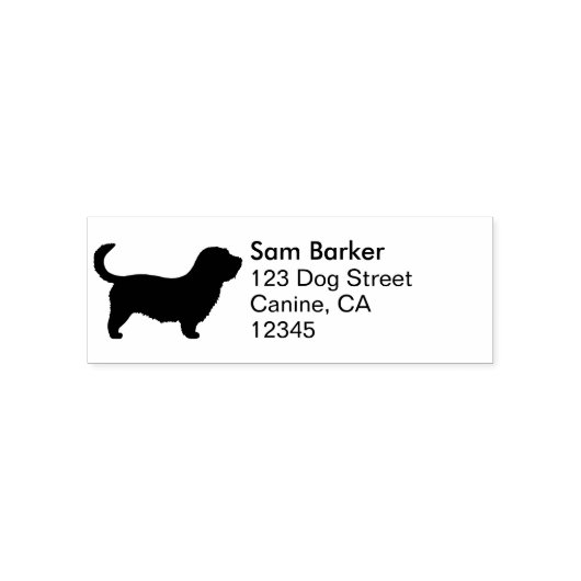 Glen of Imaal Terrier Long Tail - Retouradres Zelfinktende Stempel (Design)