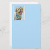 Glen of Imaal Terrier Painting - Original Dog Art Briefpapier (Voorkant / Achterkant)