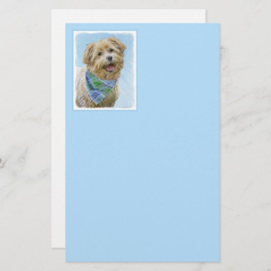 Glen of Imaal Terrier Painting - Original Dog Art Briefpapier (Voorkant / Achterkant)