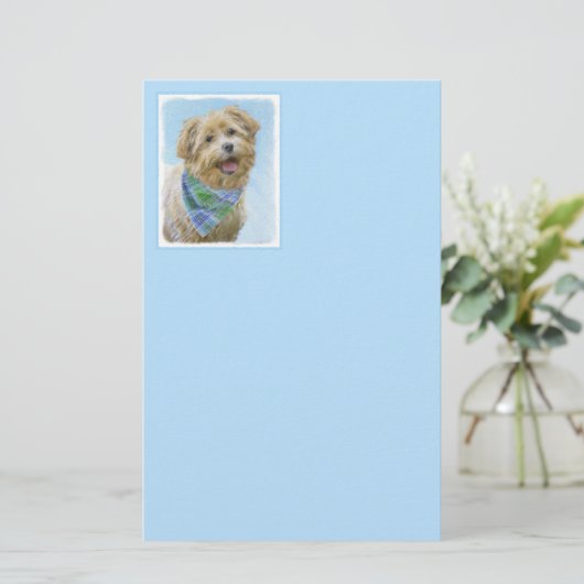 Glen of Imaal Terrier Painting - Original Dog Art Briefpapier (Staand voorkant)