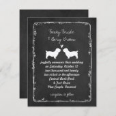 Glen of Imaal Terriers Bruiloft Save the Date Kaart (Voorkant / Achterkant)