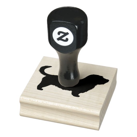 Glen of Imal Terrier met Long Tail Silhouette Rubberstempel (Stempel)