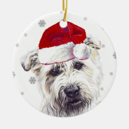 Glen of Imal Terrier - Santa Hat Kerstmis Bauble Keramisch Ornament
