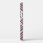 Glen plaid patroon. Zwart, rood, wit, naadloos tee Case-Mate iPhone Case (Achterkant / Rechts)