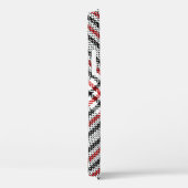 Glen Plaid Rood Zwart Tweed Case-Mate iPhone Case (Achterkant / Rechts)