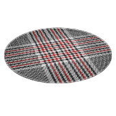 Glen Plaid Rood Zwart Tweed Snijplank (Hoek)