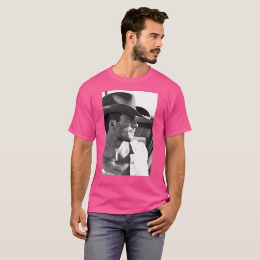 Glen Powell BW Kinder T-shirt (Voorkant volledig)