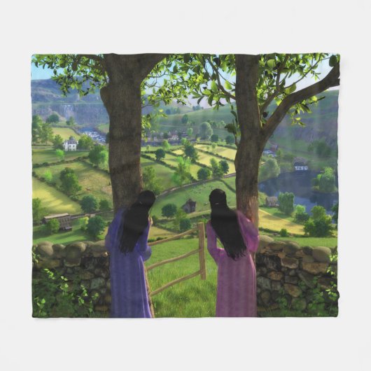 Glen van de Tweeling Vliesdeken Fleece Deken (Voorkant (Horizontaal))