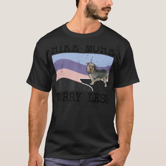 Glen van Imaal-Terrier Hike Meer ongerustheid Mind T-shirt (Voorkant)