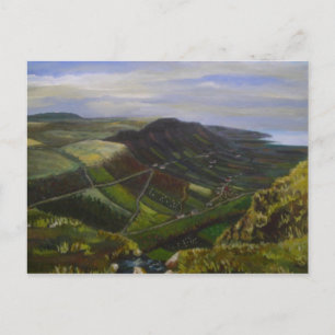 Glenariff, Glens of Antrim Oil Painting - J Casey Briefkaart