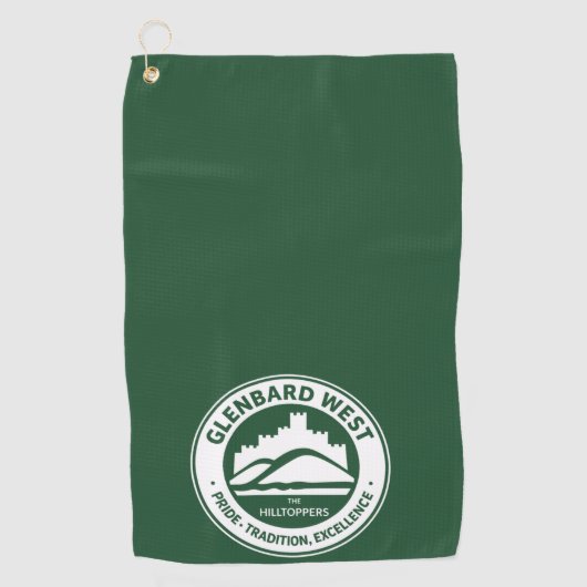 Glenbard West Golf Handdoek | Glen Ellyn Hilltoppe (Voorkant)