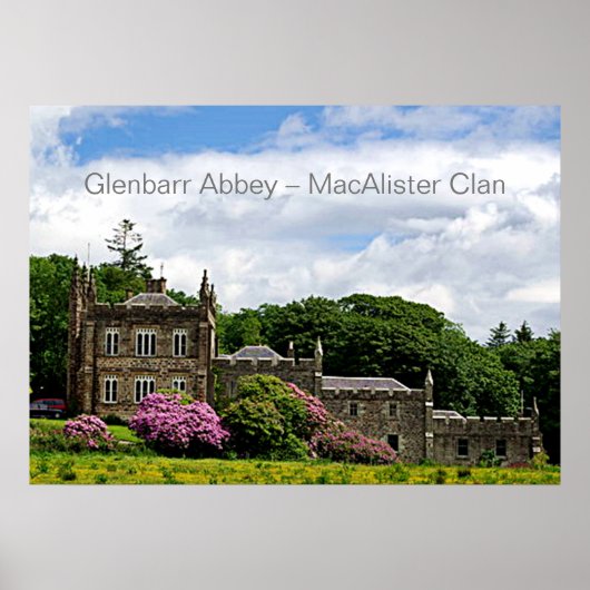 Glenbarr Abbey - MacAlister Clan Poster (Voorkant)