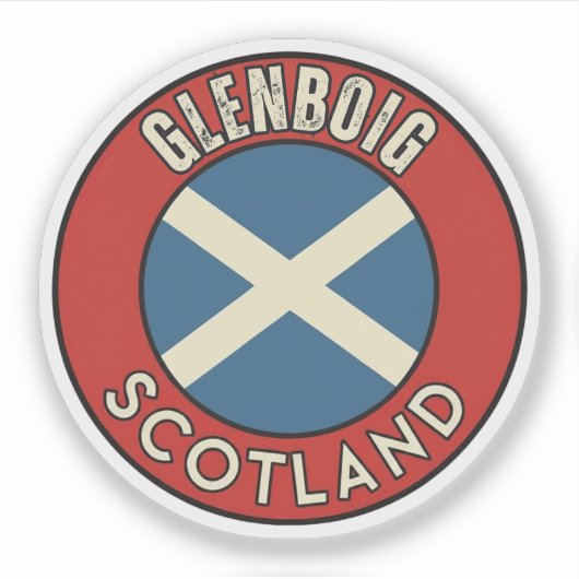 Glenboig, Schotland Sticker (Voorkant)