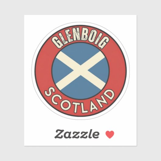 Glenboig, Scotland Sticker (Vel)