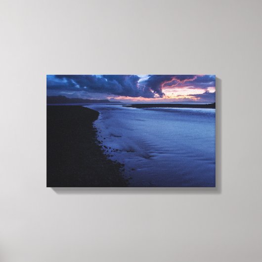 Glenbrittle Laat licht Isle of Skye Canvas Afdruk (Voorkant)