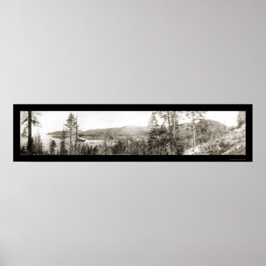 Glenbrook Lake Tahoe Foto 1906 Poster (Voorkant)