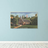 Glencairn, Replica of Annie Laurie's Church Canvas Afdruk (Insitu (Houten vloer))