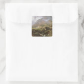 Glencoe, 1847 vierkante sticker (Tas)