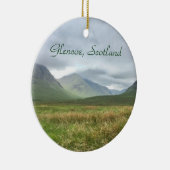 Glencoe Mountains Scotland, Scottish Highlands Keramisch Ornament (Rechts)