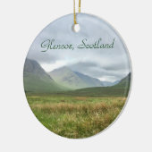 Glencoe Mountains Scotland, Scottish Highlands Keramisch Ornament (Links)