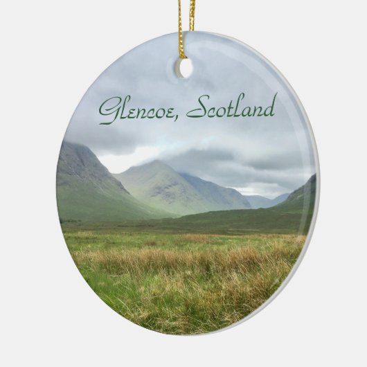 Glencoe Mountains Scotland, Scottish Highlands Keramisch Ornament (Links)