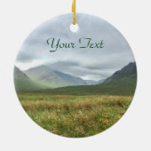 Glencoe Mountains Scotland, Scottish Highlands Keramisch Ornament (Achterkant)