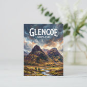 Glencoe Schotland Briefkaart (Staand voorkant)