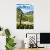Glencoe Schotland Reisposter Poster (Thuiskantoor)