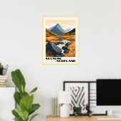 Glencoe, Schotland - Schitterende Schotse Hoogland Poster (Thuiskantoor)