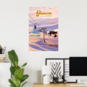 Glencoe Schotland Skigebied Reisposter Poster (Thuiskantoor)