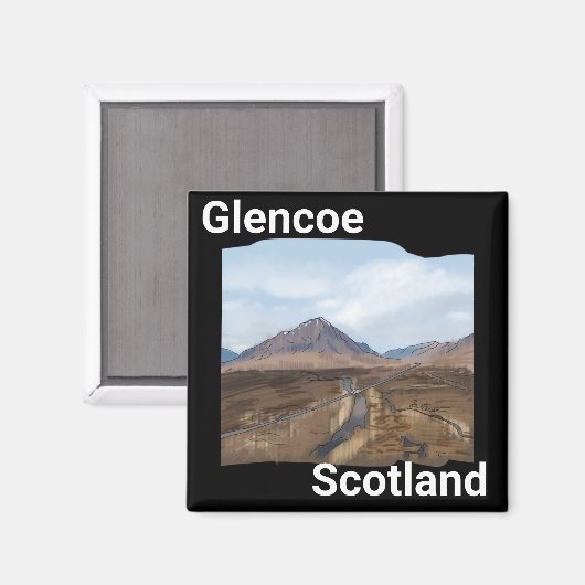 Glencoe, Scotland magnet (Voorkant / Achterkant)