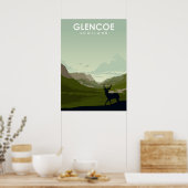 Glencoe Scotland National Park Travel Poster (Keuken)