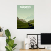 Glencoe Scotland National Park Travel Poster (Thuiskantoor)